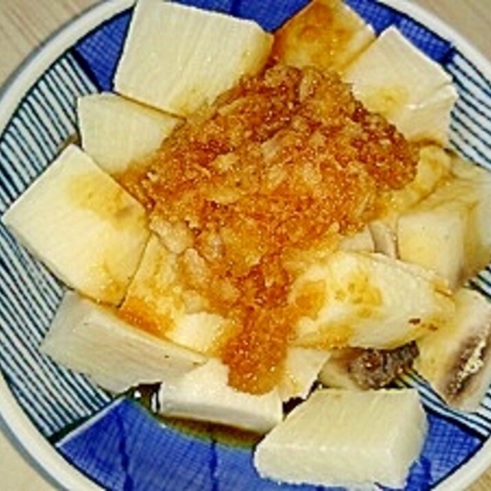 トースターで簡単‼焼き長芋大根おろし生姜醬油和え